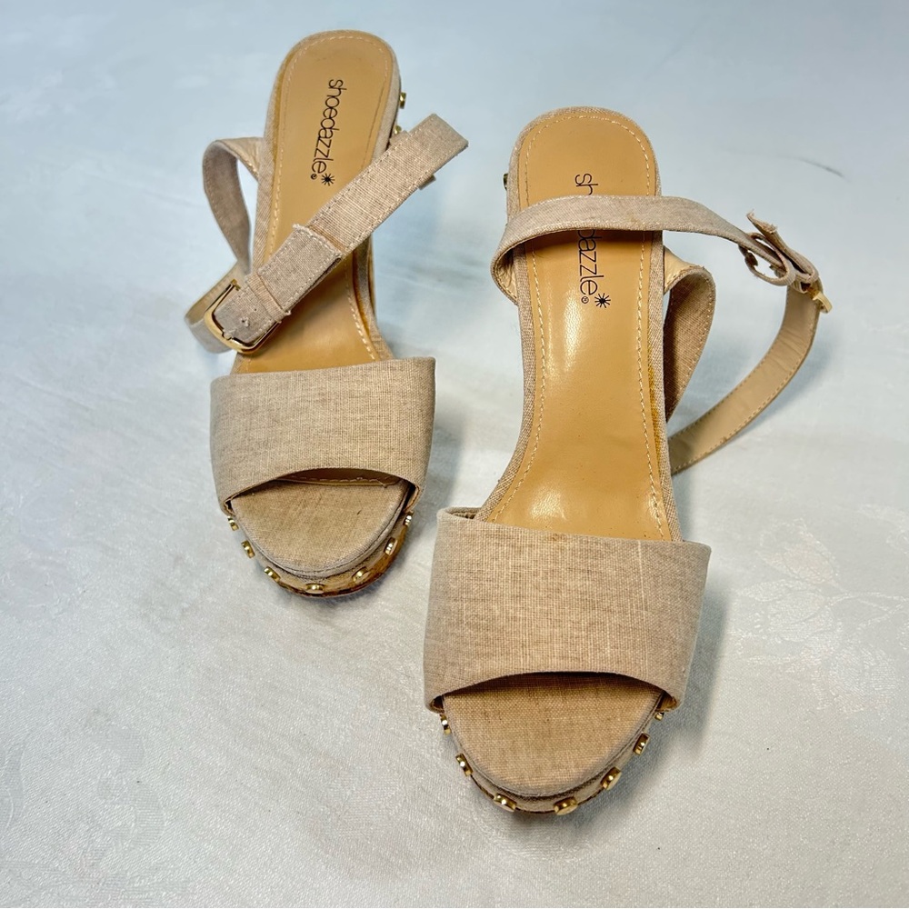 Beige Women's Sandals Shoedazzle